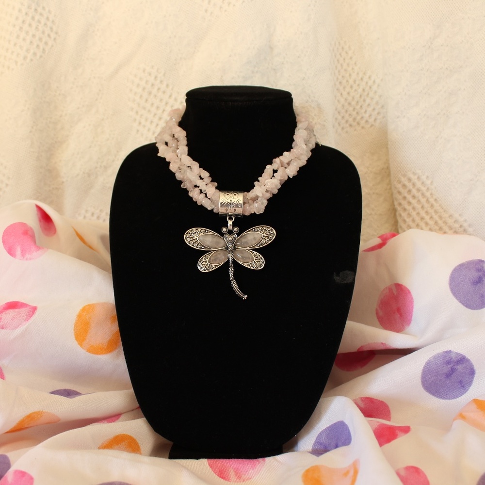 NEW IN BOX Rose Quartz Necklace
